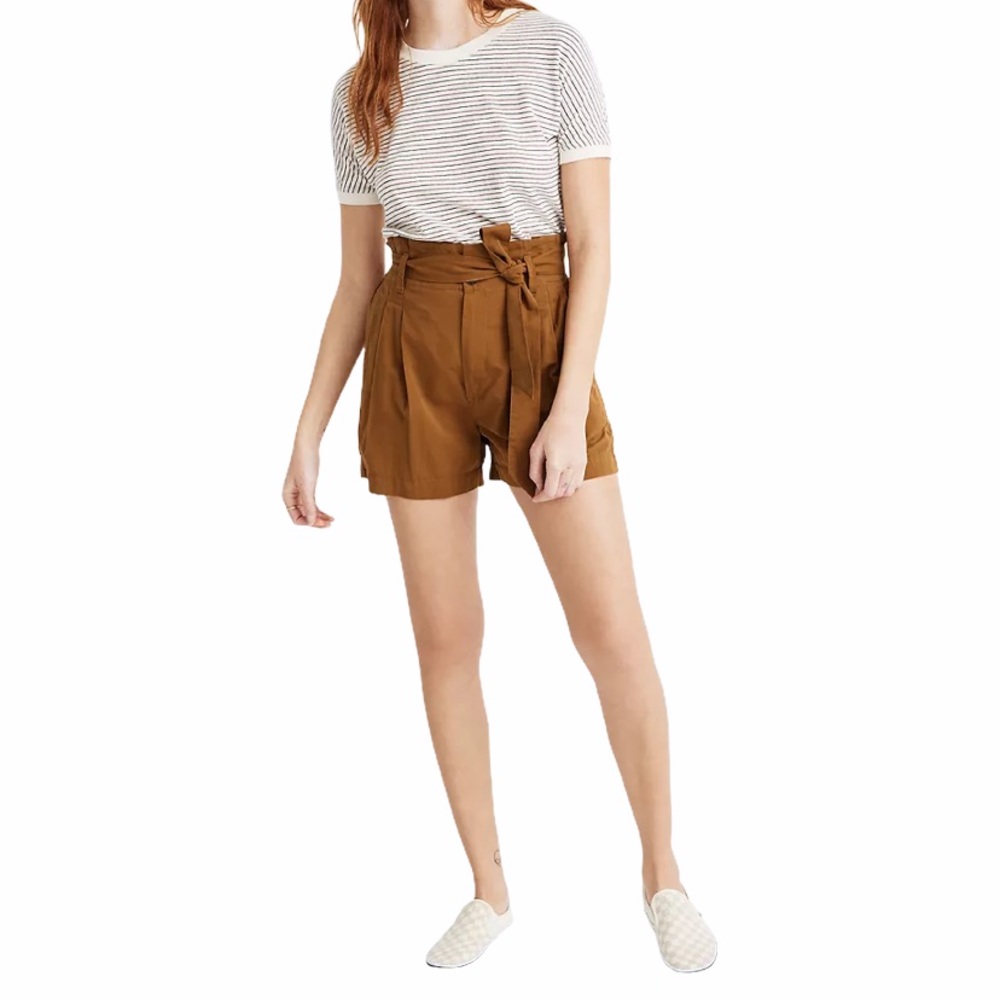 Madewell Paperbag Waisted Shorts Sz 16 NWOT